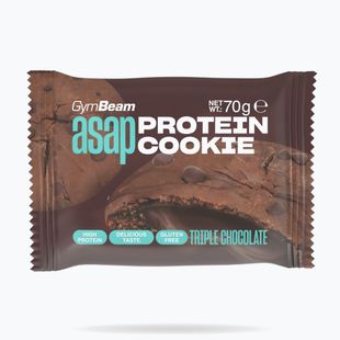 Biscuite proteic GymBeam ASAP 70 g triple chocolate