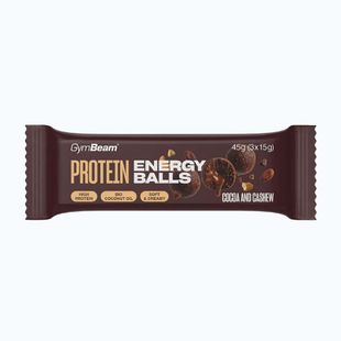 Baton proteic GymBeam Protein Energy Balls 45 g coca/cashew