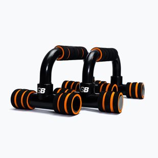 Mânere pentru flotări GymBeam black/orange