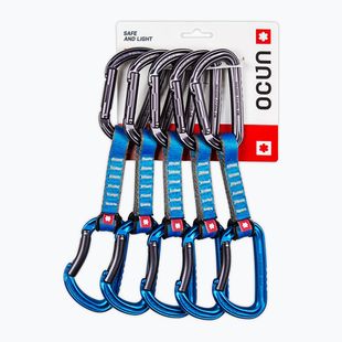 Expres de cățărare Ocun Falcon QD PA 10 cm 5 szt. blue