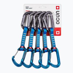 Expres de cățărare Ocun Hawk QD Combi PA 10 cm 5 buc. blue
