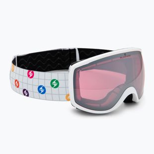 Ochelari de schi pentru copii Blizzard 963 DAO white shiny/pink/silver mirror