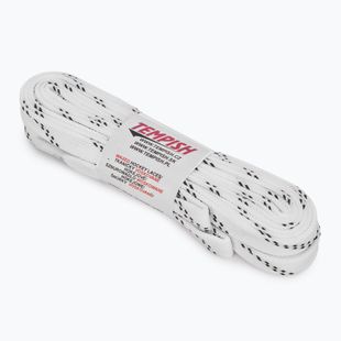 Șireturi pentru patine Tempish Hockey Waxed white