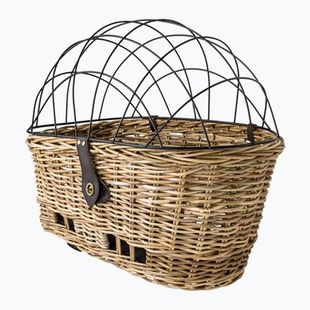 Coș de bicicletă spate FastRider Jale Rattan Dog Bike Basket Klickfix 57 l naturel