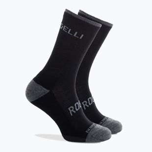 Șosete de ciclism Rogelli Wool Wintersocks black