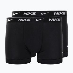 Boxeri pentru bărbați Nike Everyday Cotton Stretch Trunk 2Pk IEV negru