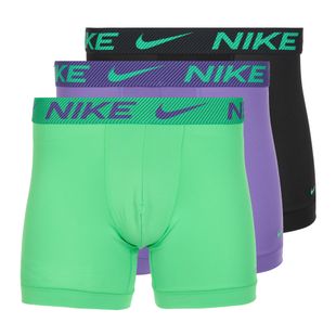 Boxeri pentru bărbați Nike Dri-Fit Essential Micro Boxer Brief 3 pary green shock/wild violet/black txtd wb