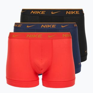 Boxeri pentru bărbați Nike Everyday Cotton Stretch Trunk 3 perechi light crimson/midnight navy/black