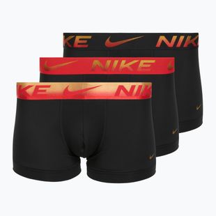 Boxeri pentru bărbați Nike Dri-Fit Essential Micro Trunk 3 pary blk/uni red/blk/uni red metallic gradient wb