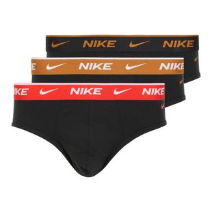 Slip de înot pentru bărbați Nike Everyday Cotton Stretch Brief 3 perechi black light crimson/desert ochre/black wb
