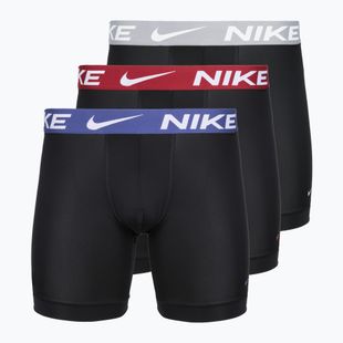 Boxeri pentru bărbați Nike Essential Micro 3 pairs black/sapphire/wolf grey/team crimson
