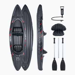 Pure4Fun XPRO Kayak 3.0 Caiac gonflabil de înaltă presiune pentru 2 persoane, gri P4F150130