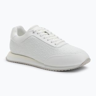 Încălțăminte pentru femei Calvin Klein HW0HW02574 Runner Lace Up Mono Pu Triple Bright White
