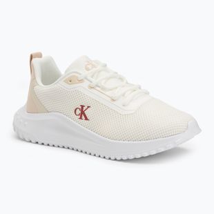Încălțăminte pentru femei Calvin Klein YW0YW01851 Eva Runner L-Up Mix Mesh Logo Ck bright white/black