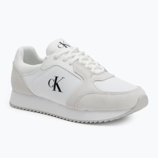 Încălțăminte pentru bărbați Calvin Klein YM0YM01326 Retro Runner Sock Lace Up Ny-Su Bright White/Black