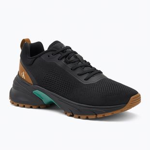 Încălțăminte pentru bărbați Calvin Klein YM0YM01284 Hike Runner Tech Knit Ck Black/Grain Brown/Wild Green