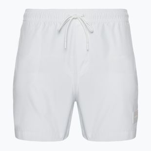 Bărbați Calvin Klein Medium Pantaloni scurți de înot cu cordon, alb
