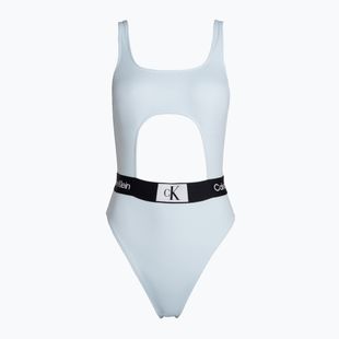 Costum de baie o singură piesă pentru femei Calvin Klein Cut Out One Piece-Rp albastru