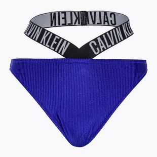 Partea de jos a costumului de baie Calvin Klein High Leg Cheeky Bikini midnight lagoon