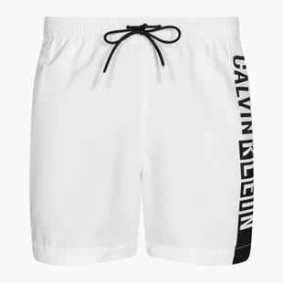 Pantaloni scurți de baie pentru bărbați Calvin Klein Medium Drawstring-Graphic classic white