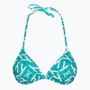 Partea de sus a costumului de baie Calvin Klein Triangle-RP Print monogram blue