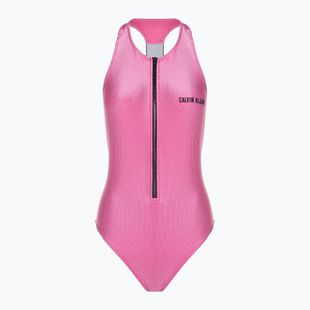 Costum de baie dintr-o bucată pentru femei Calvin Klein Racerback One Piece bold pink