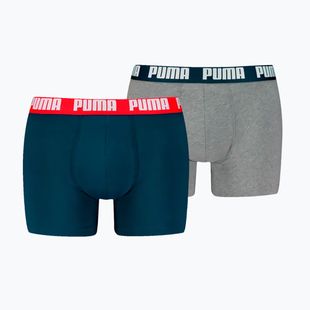 Boxeri pentru bărbați PUMA Everyday Basic 2 perechi navy/grey