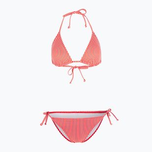 Costum de baie din două piese pentru femei O'Neill Capri Bondey Bikini roșu simplu dungă simplă