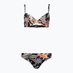 Costum de baie din două piese pentru femei O'Neill Julia Wb Rita Bikini negru floare tropicală