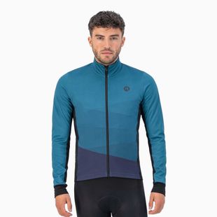 Geacă de ciclism pentru bărbați Rogelli Tarax Winter Jacket blue