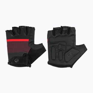 Mănuși de ciclism pentru bărbați Rogelli Hero II black/red/bordeaux