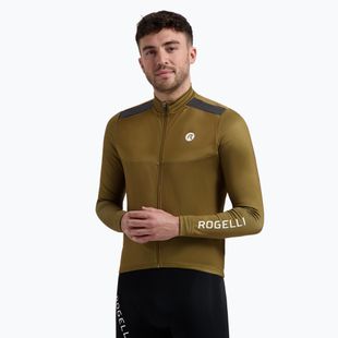 Longsleeve de ciclism pentru bărbați Rogelli Mono brown