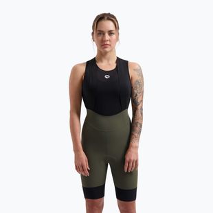 Pantaloni scurți de ciclism pentru femei Rogelli Signature Bib Short W green