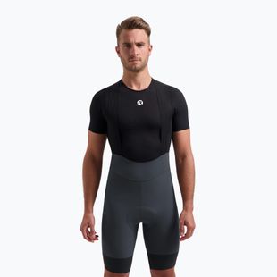 Pantaloni scurți de ciclism pentru bărbați Rogelli Signature Bib Short grey