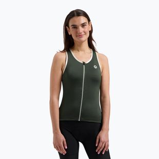 Tricou de ciclism pentru femei Rogelli Abbey Tank Top W army green / sand