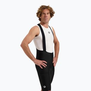 Pantaloni scurți de ciclism pentru bărbați Rogelli Distance II Bib Short black