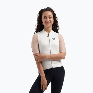 Tricou de ciclism pentru femei Rogelli Fast sand/dusty pink/cherry