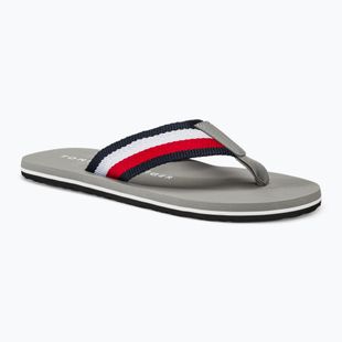 Papuci pentru bărbați Tommy Hilfiger Corporate Beach Sandal antique silver