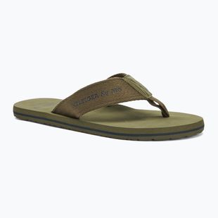 Papuci pentru bărbați Tommy Hilfiger 85 Beach Sandal army green