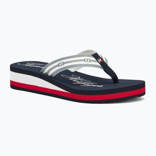 Papuci pentru femei  Tommy Hilfiger Im Th Signature Beach Sandal rwb