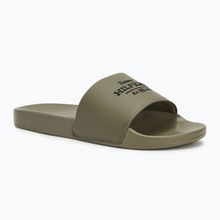 Papuci pentru bărbați  Tommy Hilfiger Embroid 85 Pool Slide army green