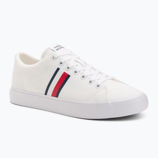 Încălțăminte pentru bărbați Tommy Hilfiger Th Hi Vulc Low Core Stripes Mesh YBS white
