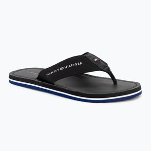 Papuci pentru bărbați Tommy Hilfiger Leather Beach Sandal black