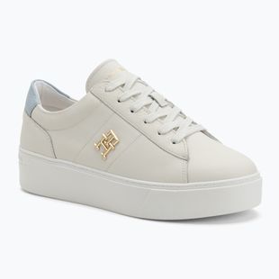 Încălțăminte pentru femei Tommy Hilfiger Platform Court ecru/breezy blue