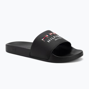 Papuci pentru bărbați  Tommy Hilfiger Flags Pool Slide black