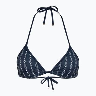 Partea de sus a costumului de baie Tommy Hilfiger Triangle Rp Print flag chain dark night navy