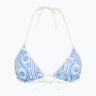 Partea de sus a costumului de baie Tommy Hilfiger Triangle Rp Print floral stripe blue spell