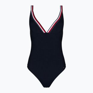 Costum de baie dintr-un element pentru femei Tommy Hilfiger Triangle One Piece Rp deser skye