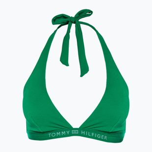 Partea de sus a costumului de baie Tommy Hilfiger Triangle Fixed Rp olympic green