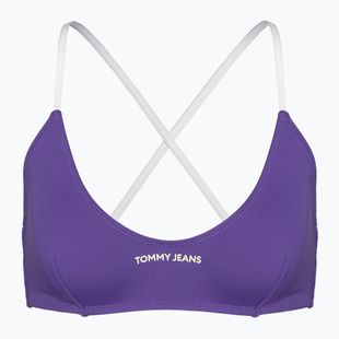 Partea de sus a costumului de baie Tommy Jeans Bralette quantum purple